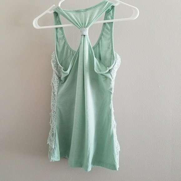 Lacey Mint Blue Tank Top - Picture 4 of 4